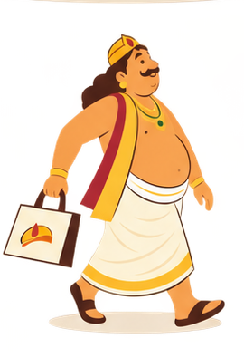 Misht Anna walking with a shopping bag